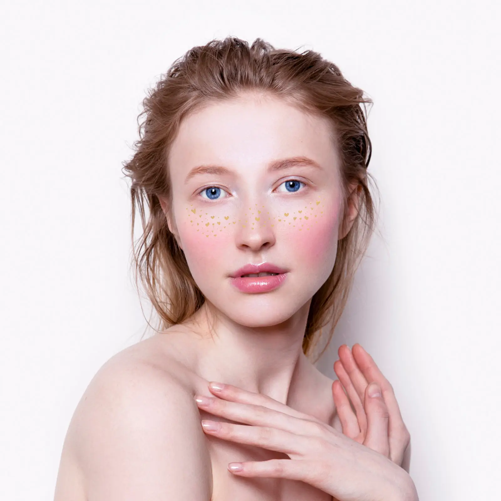 

4 Sheets Skin-Safe Waterproof Freckle Stickers Natural Look Creative Makeup Ideas Party Festival Face Patches Fake Freckles