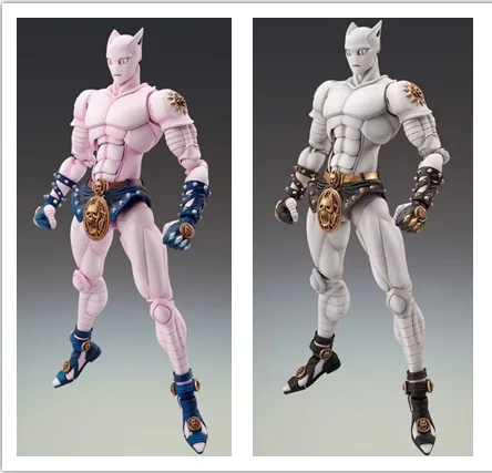 

JOJOs Bizarre Adventure Super Movable Killer Queen White Pink Cat Action Figure Collectible