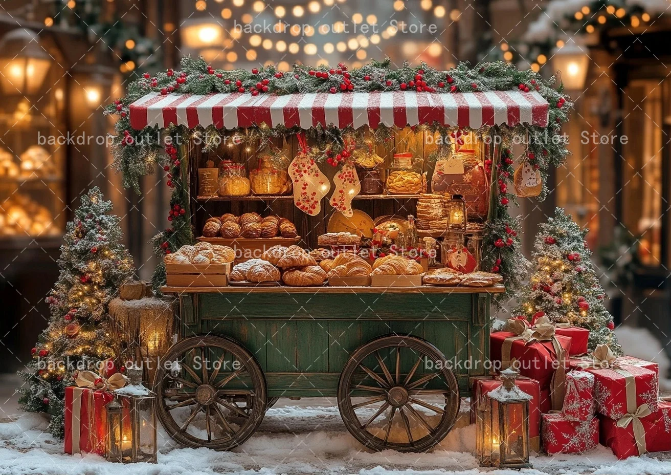 Fondo Fotográfico Navideño Meh - Kids Outdoor Xmas Gifts reseña y precio