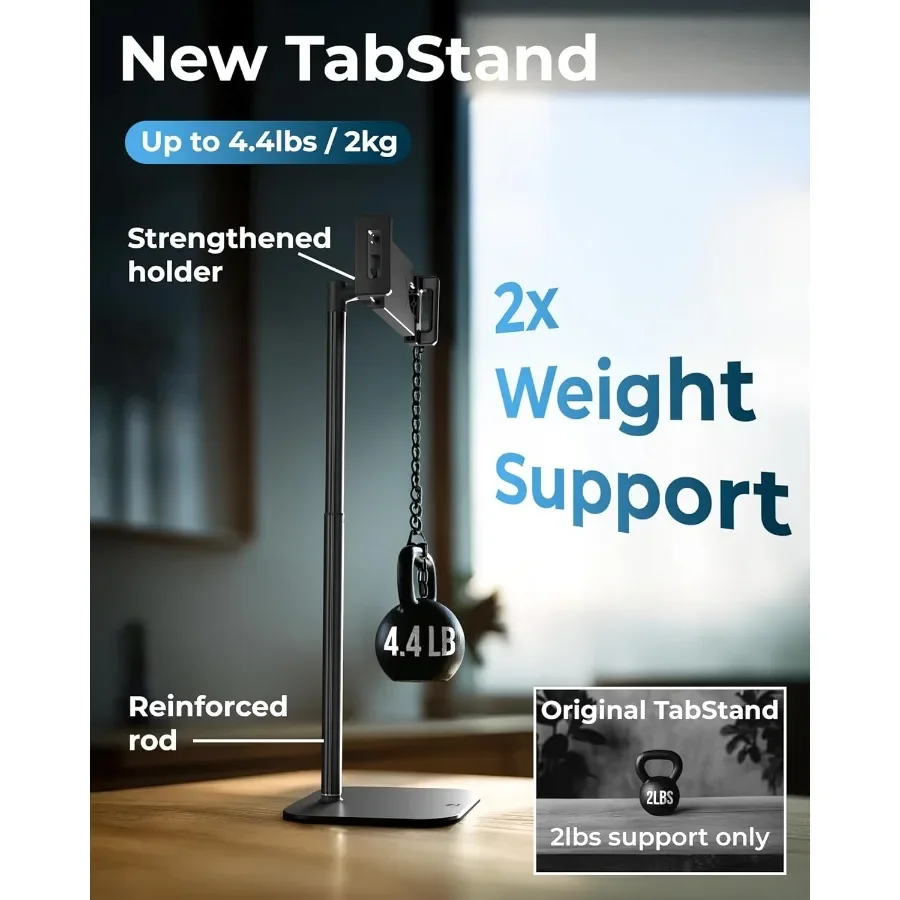 COOPER TabStand 高さ調節可能なiPadスタンド デスク用 ヘビーデューティー 717 タブレットホルダー ポータブルモニタースタンド 4.4ポンドの保持力