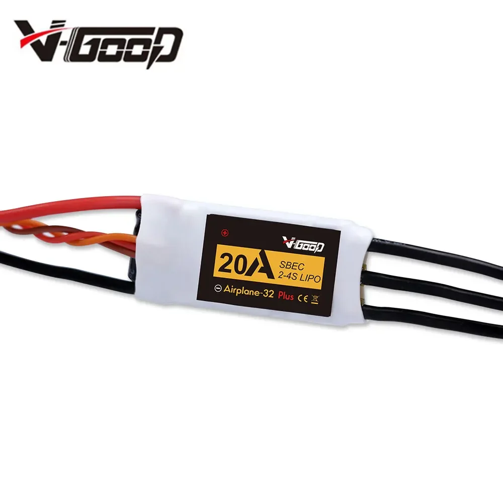 VGOOD Brushless ESC 6A /12A/20A/30/40A/60A/80A/100A /120A 2S 32-Bit With 1.5A SBEC for Fixed Wing RC Airplane Spare Part