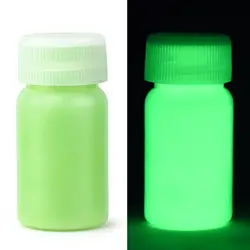 15/30g/Bottle Fluorescent Pigment Long-Lasting Luminous Paints Auto Glow Glow In Dark Acrylic Paints For Artwork Party Supplies