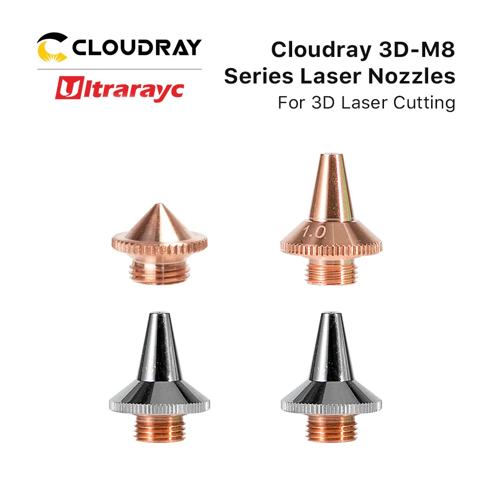 Ultrarayc 3D Laser Nozzle M8 Dia.15mm Height 19mm Raytools 3D Cutting Nozzle Single & Double Layer For Raytools 3D BT240S BM109