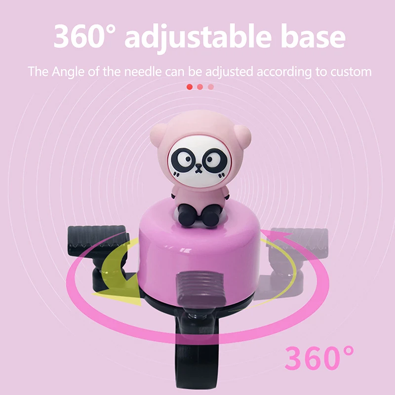 Cartoon Children's Bicycle Bell High Sound Creative Bike Balance Mountain Car Handlebar Horn Loud Stroller Decoration Accessory