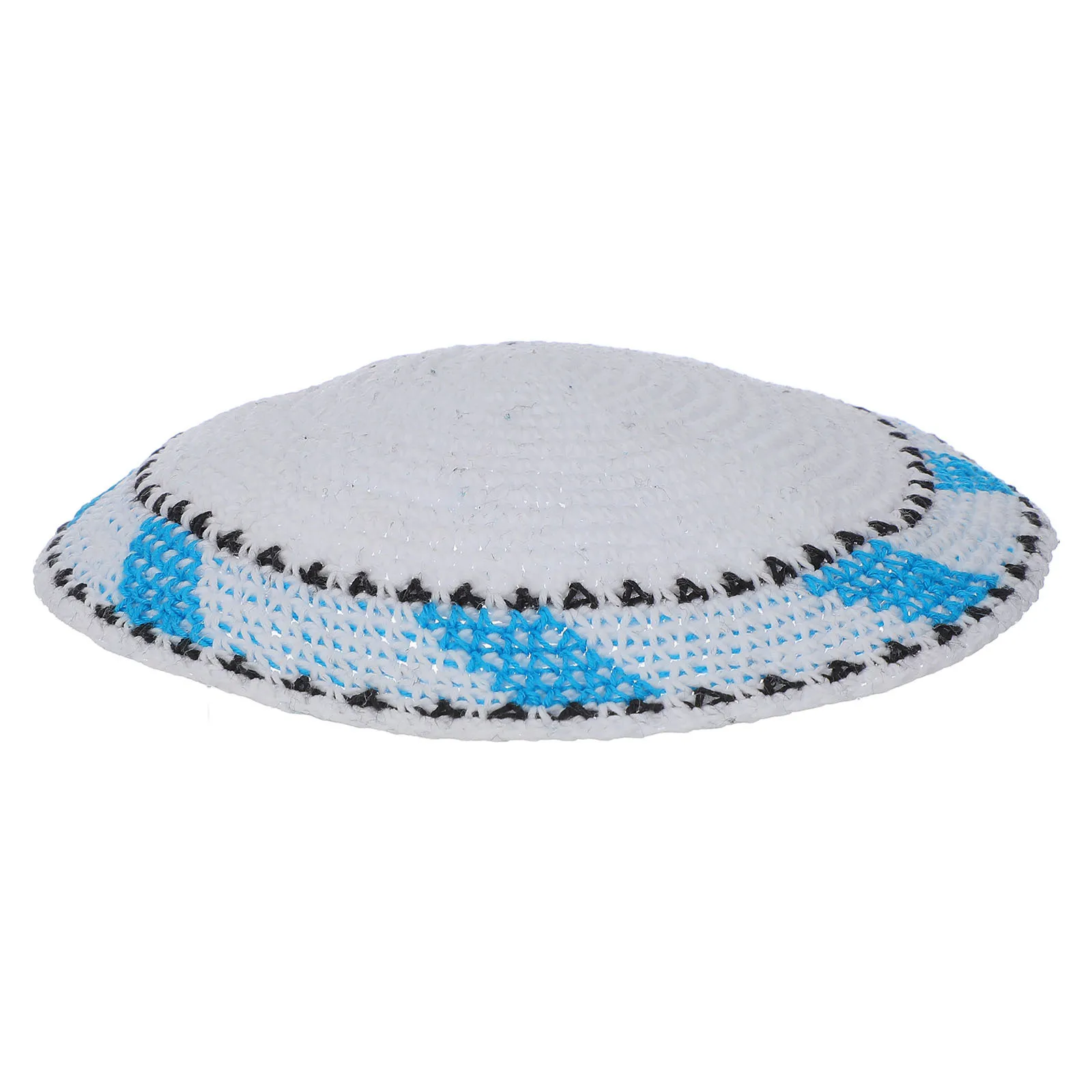 

Comfortable Hand-Knit Jewish Kippah Hat Breathable Men's Yarmulke for Ceremonies Daily Wear Skullcap Yarmulke Hat