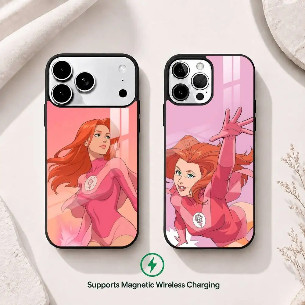 

I-Invincible Atom Eve Gift Phone Case For iPhone17,16,15,14,13,12,11 Plus,Pro Supports Magnetic Wireless Charging