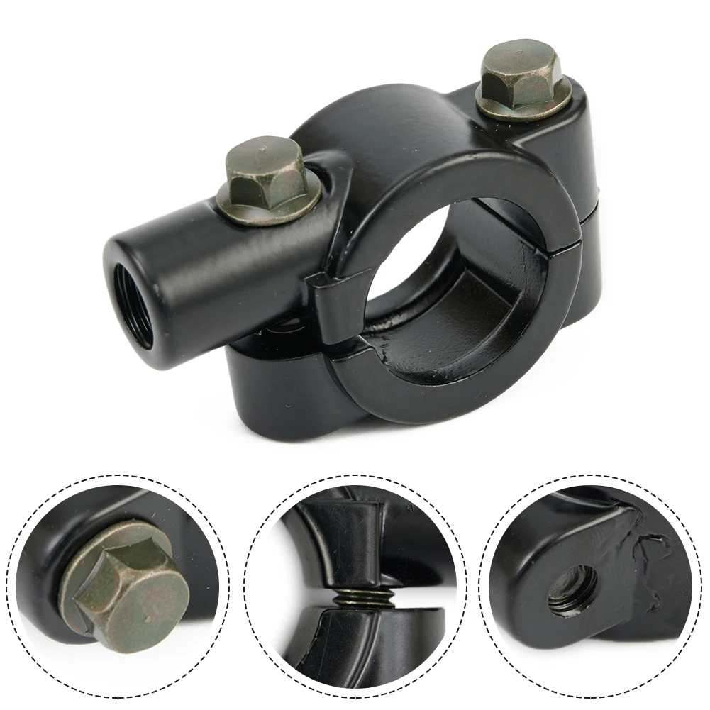 Versatile Mirror Clamp for 7 8 Handlebars Improve Safety on Motorcycles Bicycles E bikes Simple and Functional Design