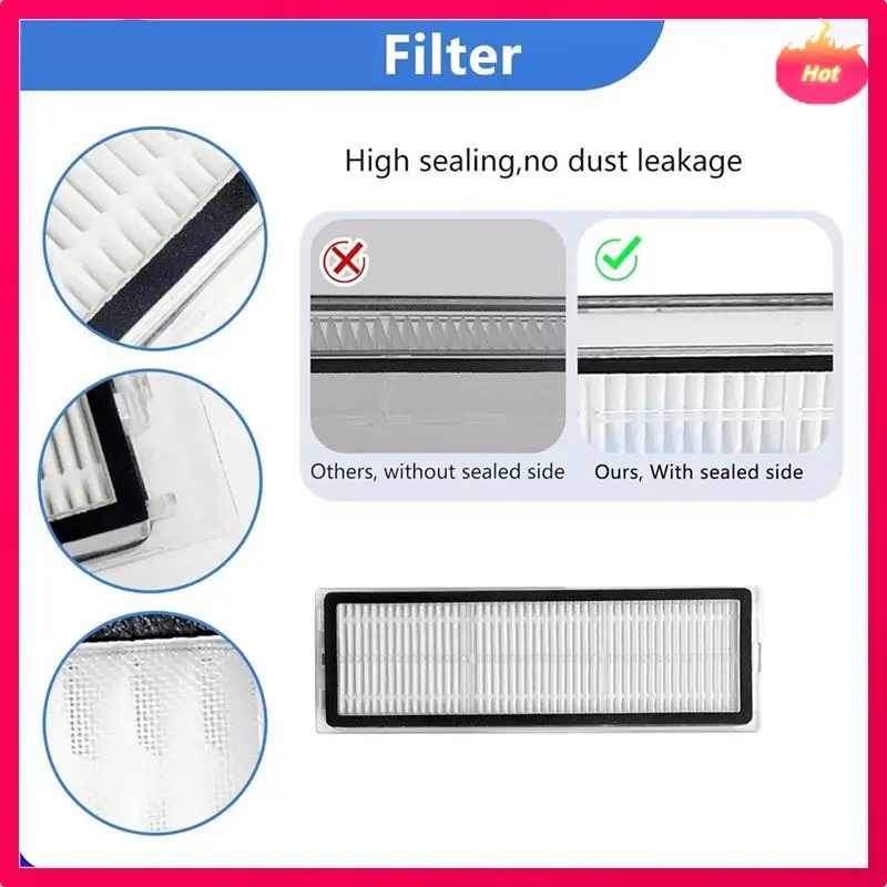 AD-Voor Xiaomi X10 Plus + Robot Stofzuiger Belangrijkste Zijborstel Hepa Filter Mop Pads Stofzakken Accessoires Kits