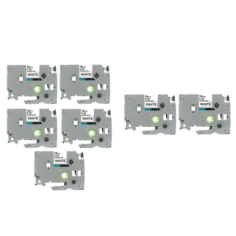 Hot-A39R-18Mm TZC Label Ribbon Label Printing Paper For Brother Labeling Machine Printer Label Sticker Label Tape