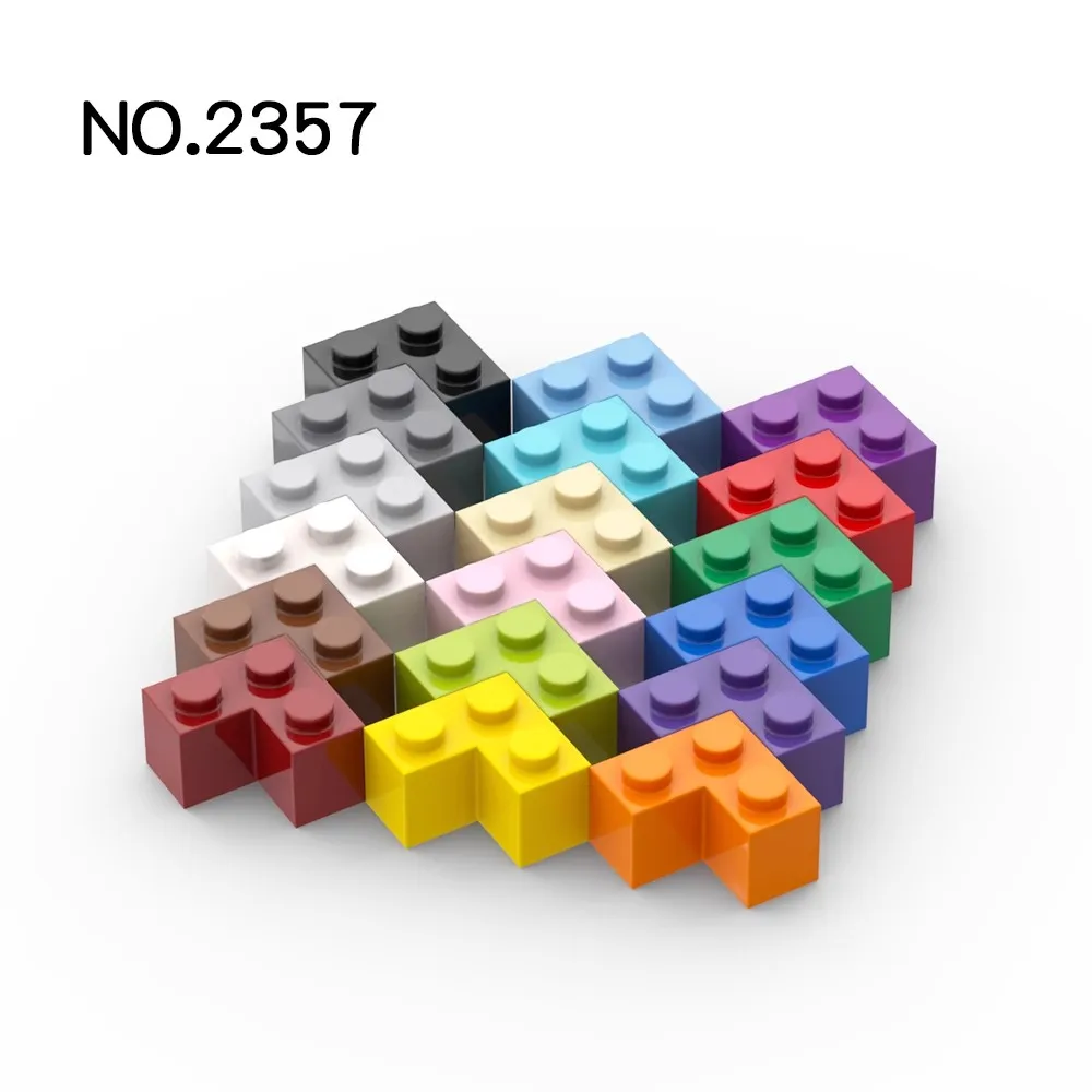20Pcs   MOC Parts 2357 Brick 2 x 2 Corner Compatible Bricks DIY Assmble Building Blocks Particle Kid Brain Toy Gift
