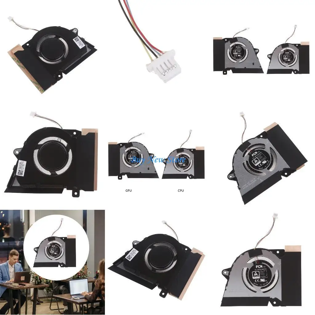 

20ce High Speed ​​Original CPU /GPU Охлаждающий вентиляторы DC12V для Zephyrus G14 GA401 GA401Q GA401QM GA401QC 13NR05S0AP0101