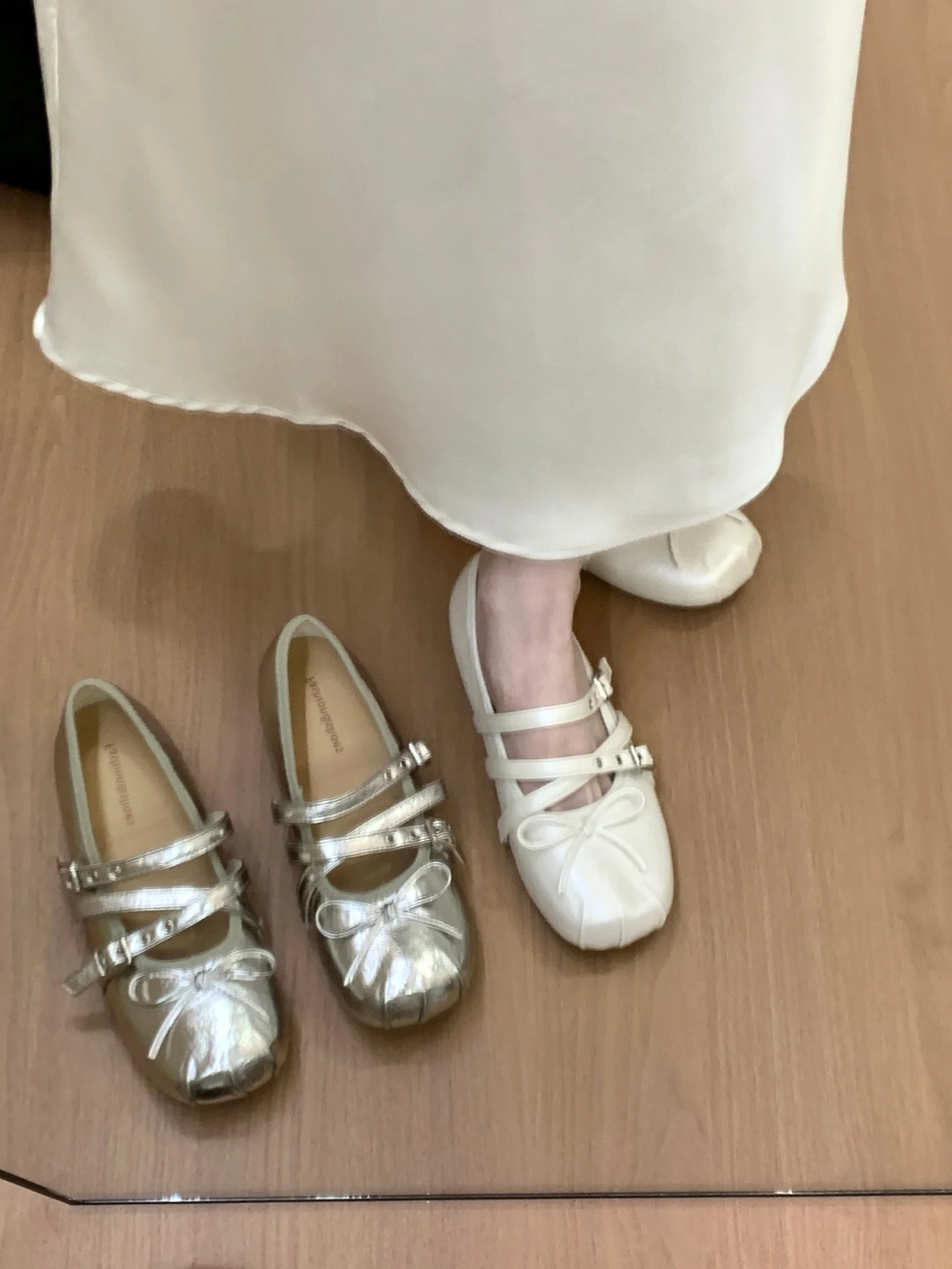 ballet-style-mary-jane-shoes-women's-spring-summer-new-model-flats-beautiful-knot-design-ultra-fibers-lined-padded