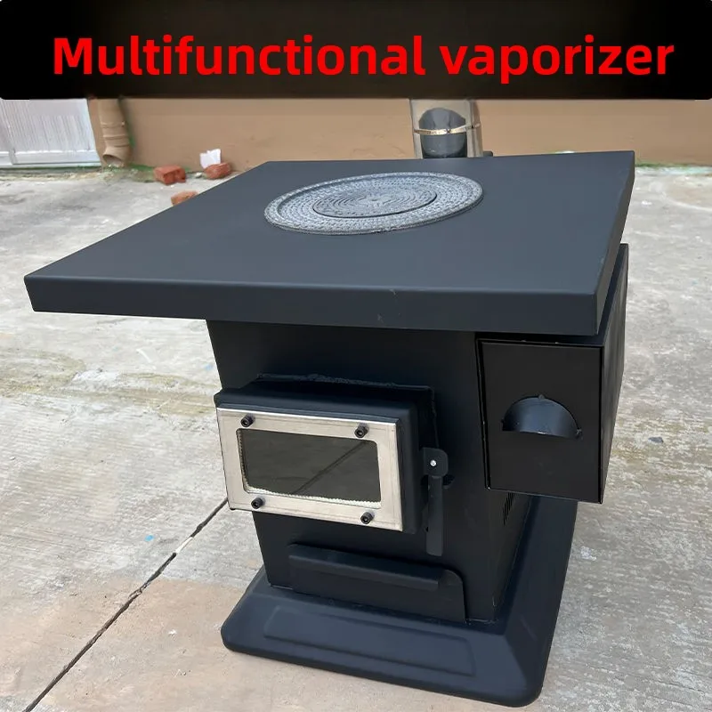 Smokeless Indoor Heater Dual-Use Wood Coal Stove Gasification Furnace for Home Rural Cooking & Sweet Potato Roasting