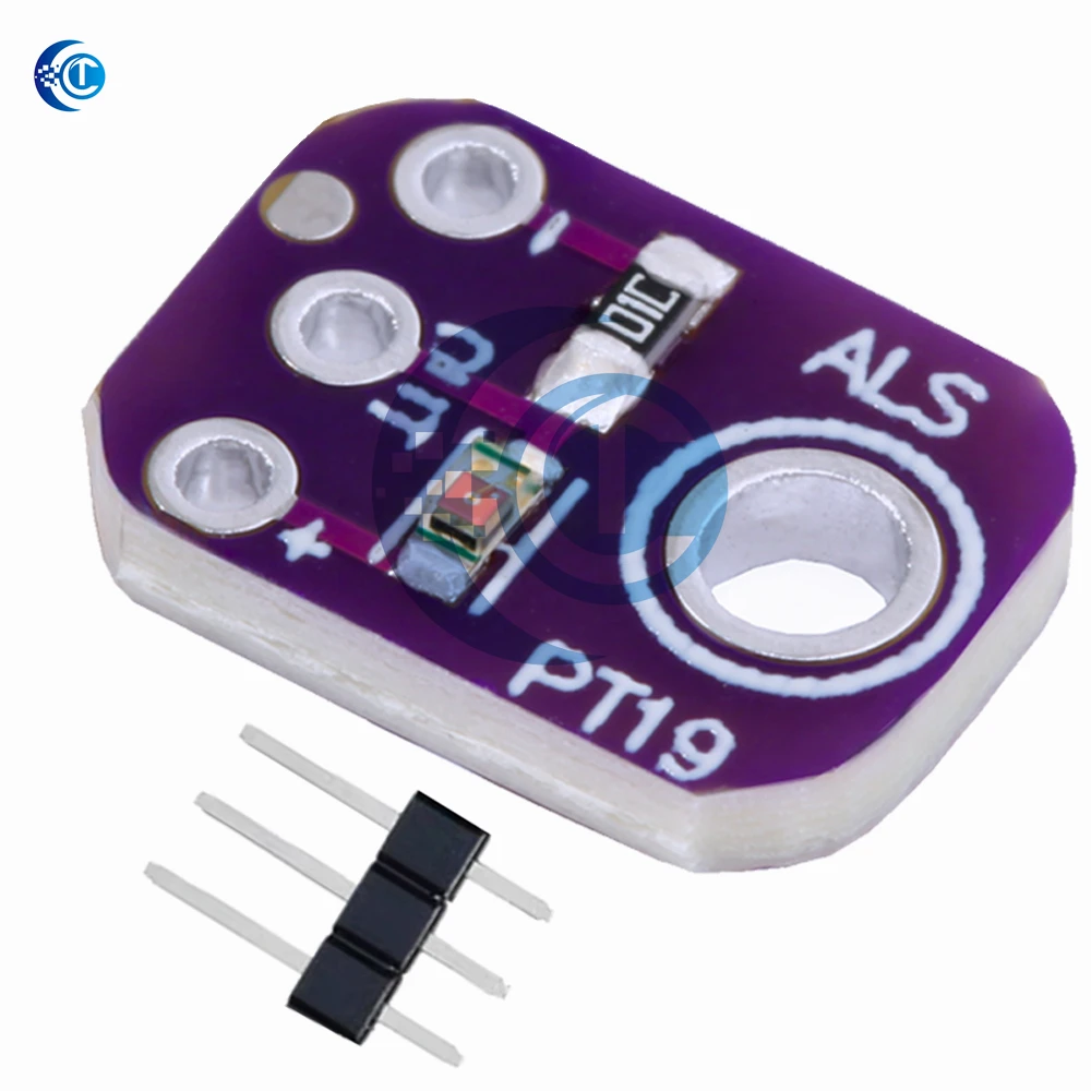 ALS-PT19 ハイダイナミックレンジ光センサーモジュール: Arduino 互換用 2.5V-5.5V アナログ出力ブレークアウトボード