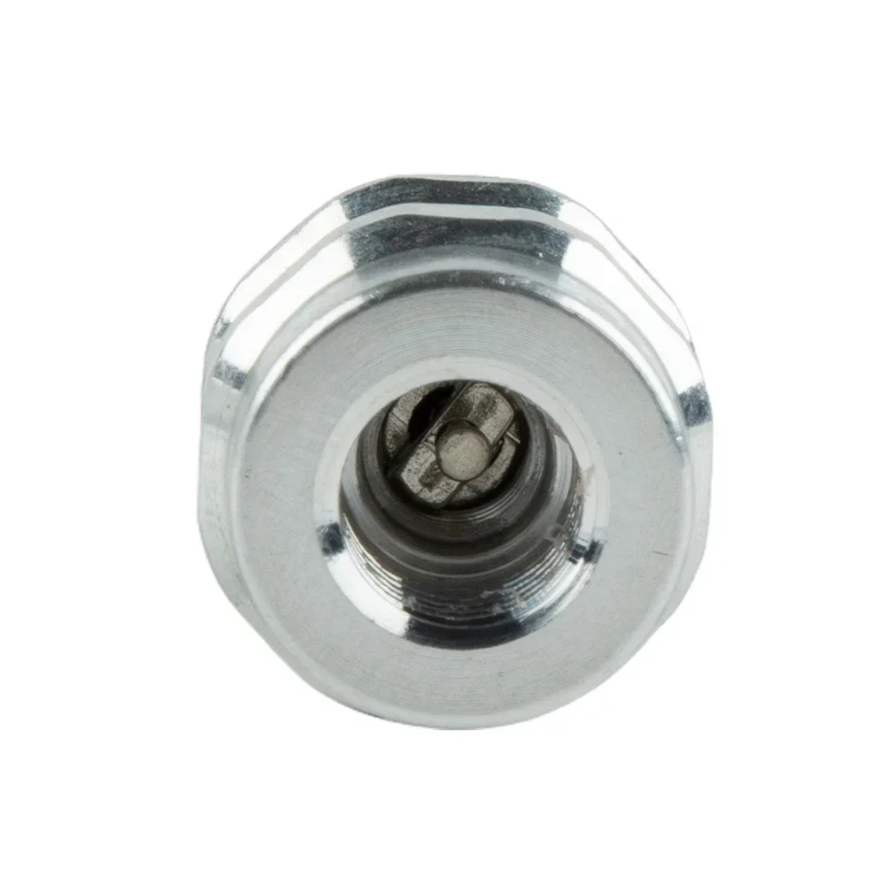 Universal A/C Service Valve High Side R134a Port Adapter&Replaceable Valve Cores Aluminum High Side Primary A/c Fittings