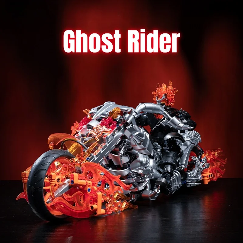 

New Genuine Original Ghost Rider Assembled Model Toys Holiday Gift Collectibles Desktop Ornaments In Stock ﻿