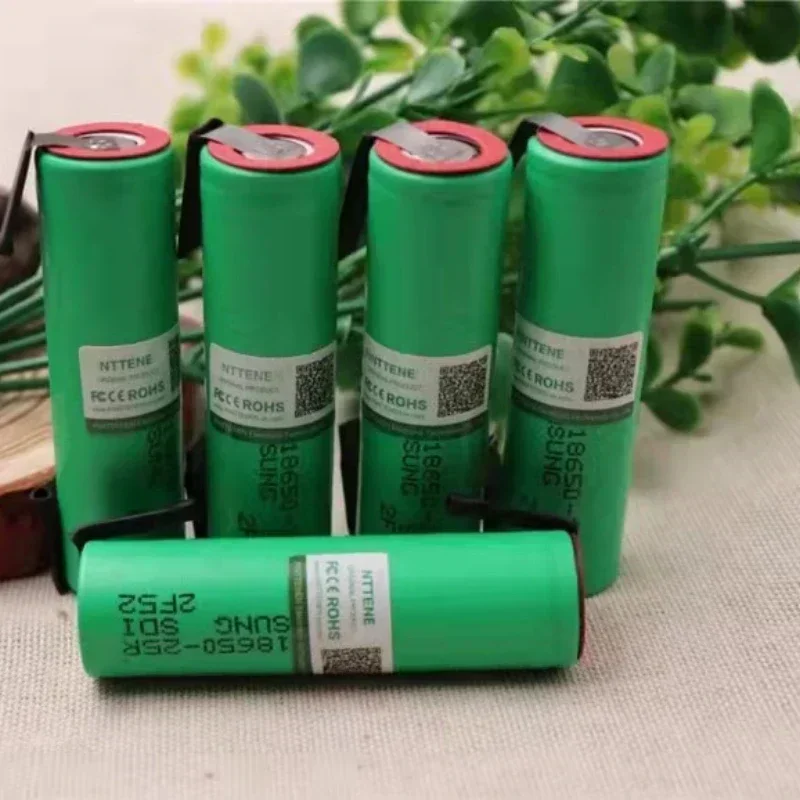 بطارية قوة سوبر. 2022 جديد وأصلي لبطارية 18650 2500mah INR18650 25R 20A بطاريات ليثيوم تفريغ + نيكل ذاتي الصنع...