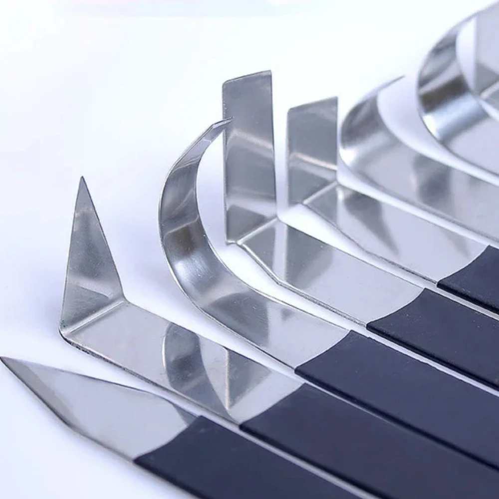 مجموعة أدوات تشذيب الفخار والفولاذ المقاوم للصدأ مكونة من 4/8 قطع من KATWAY ونحت الطين - لمشاريع نحت الحرف اليدوية HH-AA180