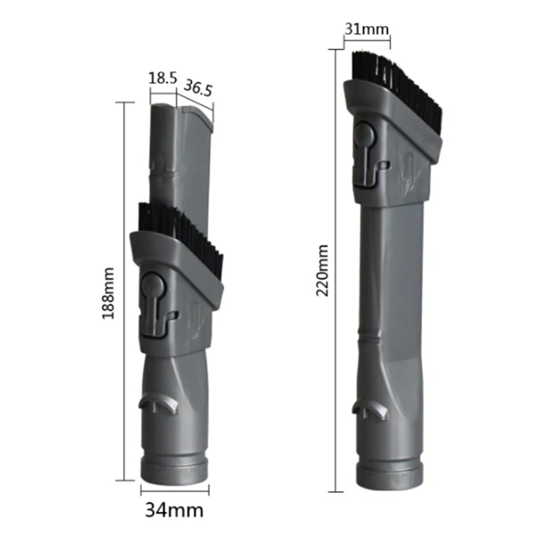 Accessori Set di attrezzi per fessure forniture di ricambio aspirapolvere 2 pezzi spazzola adattatore DC27 DC28 DC29 per parti DYSON DC26