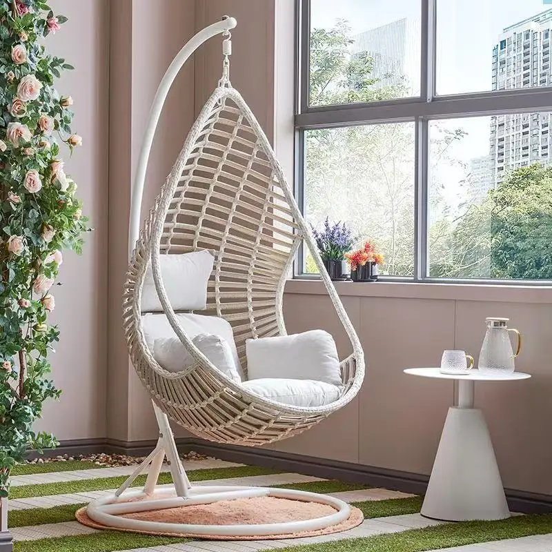 Hanging Basket Rattan Chair Balcony Household Leisure Chair Swing Indoor Rocking Internet Celebrity Bird's Nest