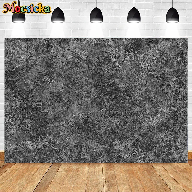 Retro White Black Brick Wall Background Poster Happy Birthday Party Children Portrait Photo Backdrop Studio Photography Props