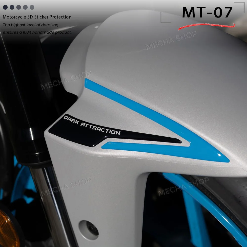 

For MT 07 2025- Motorcycle Fender Protection Sticker MT-07 Accessories MT07 3D Epoxy Decal