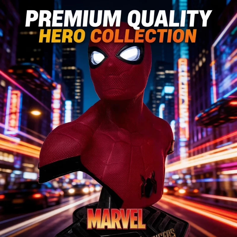 

Коллекционная статуэтка Marvel Spider-Man из смолы (GK), классическая модель супергероя, изысканный декор для рабочего стола, подарок для фанатов комиксов