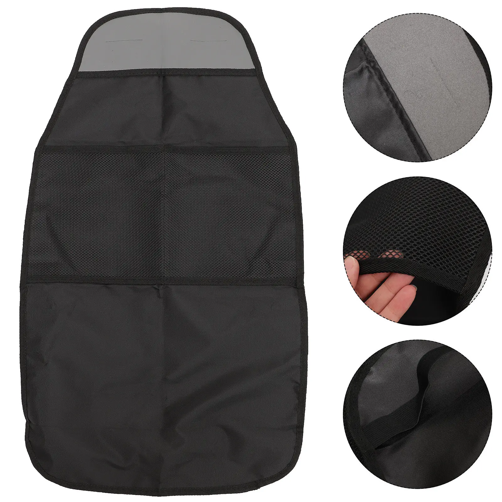 

Backseat Car Organizer Kick Mat Durable Waterproof Back Seat Protector Storage Bag Enlarged Mesh Bag Car Back Organizer for