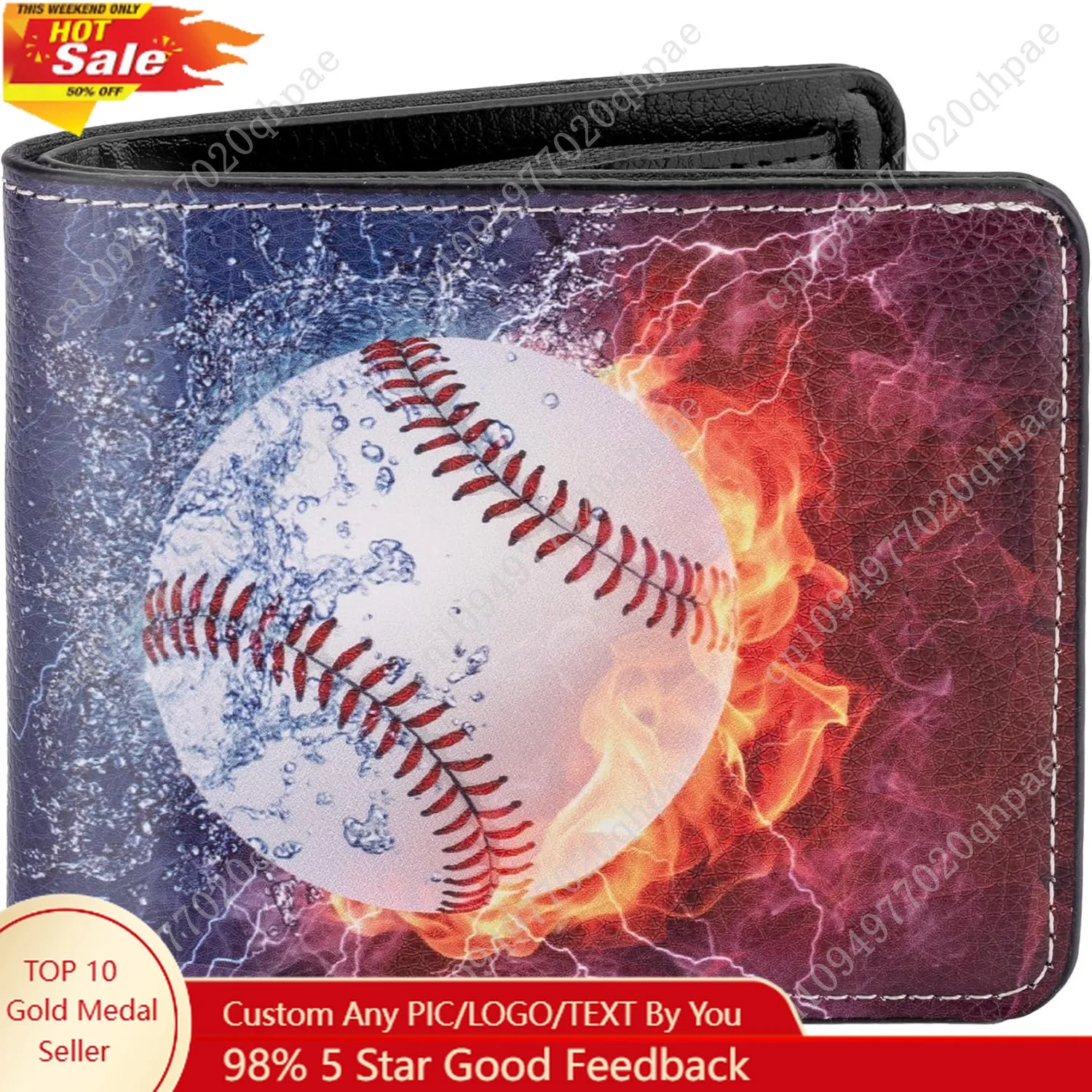 

Kids Wallet for Boys, Birthday Gift for 5 6 7 8 9 10 11 12 Year Old Boy, Funny Baseball Wallet Bifold Rfid Blocking Boys Wallet