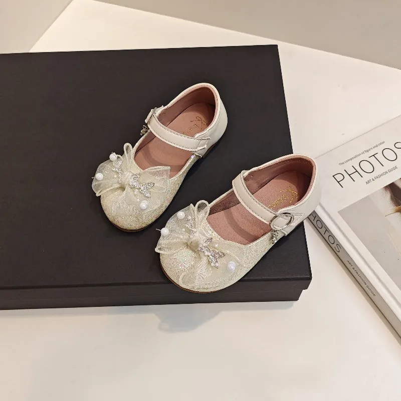 حذاء فردي بسيط وبسيط من الأسفل للفتيات لربيع وخريف موضة جديدة أحذية الأميرة الشعبية متعددة الاستخدامات للأطفال #5