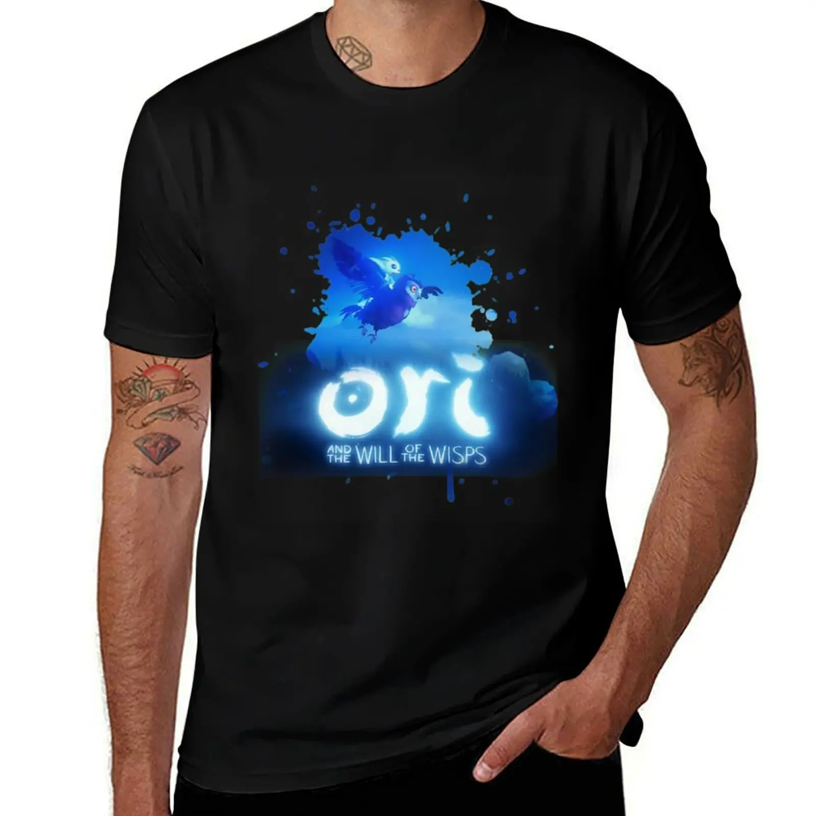 

Moon T-Shirt the designer man t tshirt the Studios wisps anime will E3 and - of Ori shirt