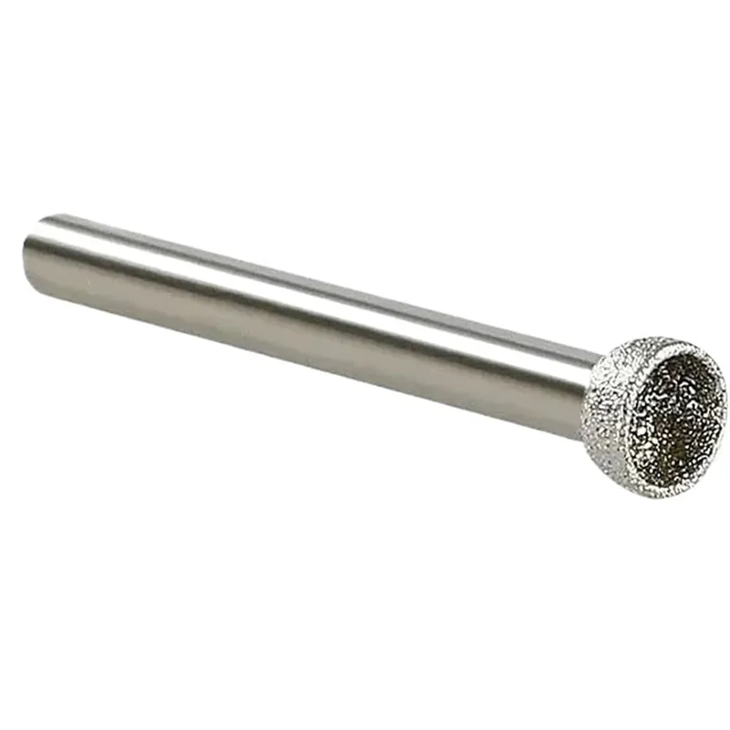 AB46-Diamond Mounted Point Spherical Concave Head 10-25Mm For Jade Amber Stone Beeswax Grinding- 1Pcs Set