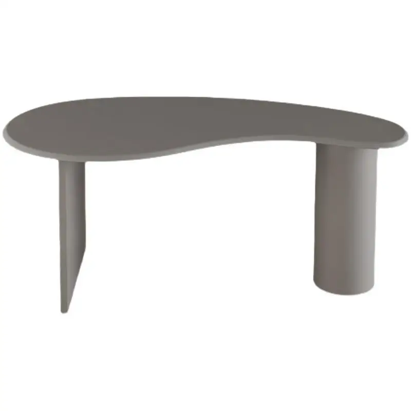 Nordic simple modern solid wood irregular desk curved Internet celebrity personality special-shaped desk computer