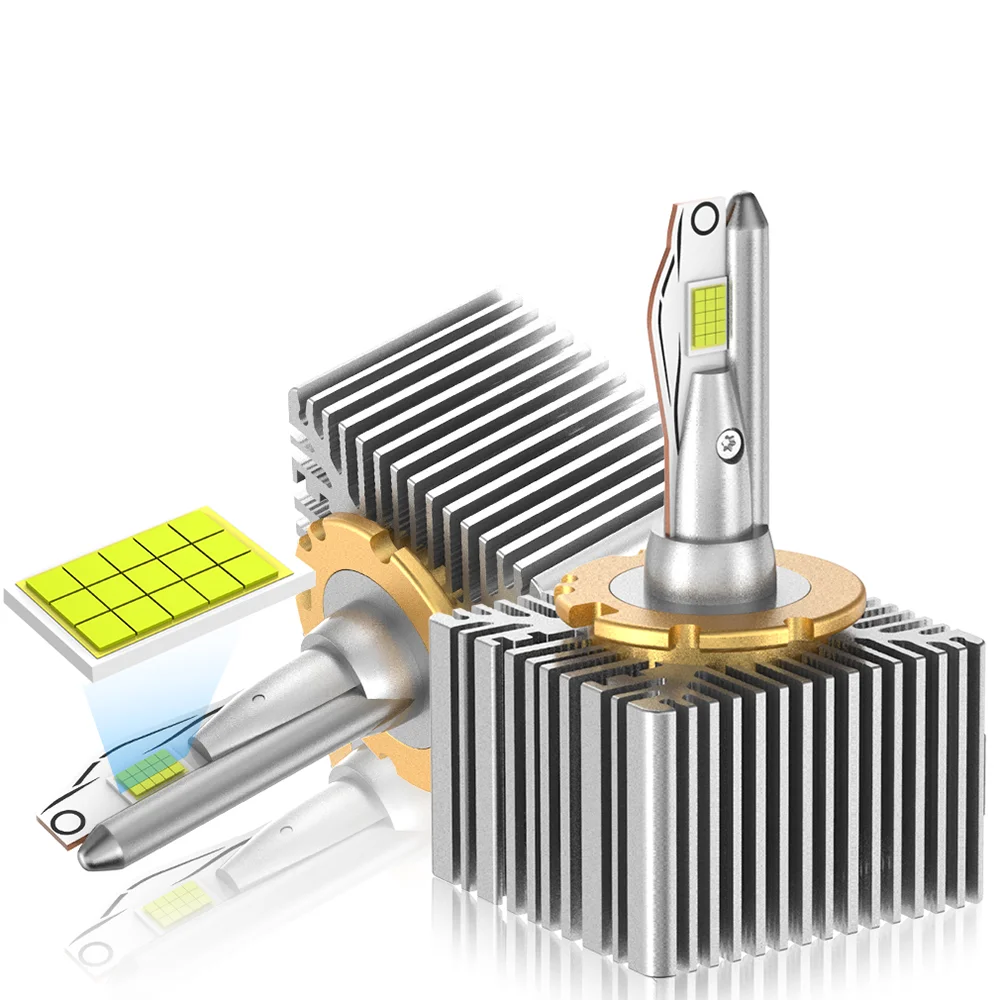 

2pcs D1s D2s D8s Headlight Bulbs Led 6000K 30000lm Copper Tube Car Light Turbo Lamp Plug&play Eplace For Factor