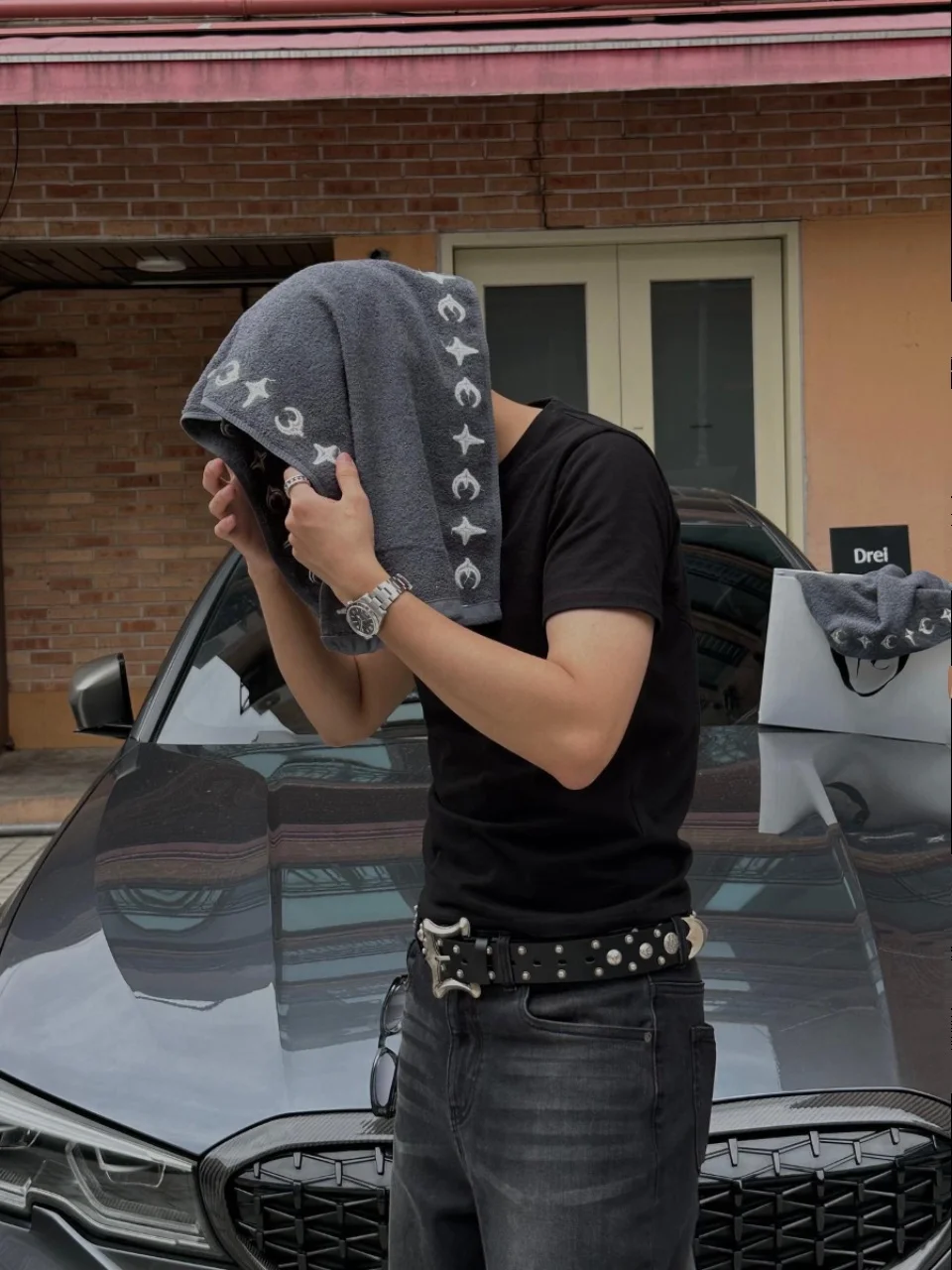 

Thug Club Towel Accory High-End Aosphere Headscarf Ins Clothing Accories Belt Hat Scarf Other Accories