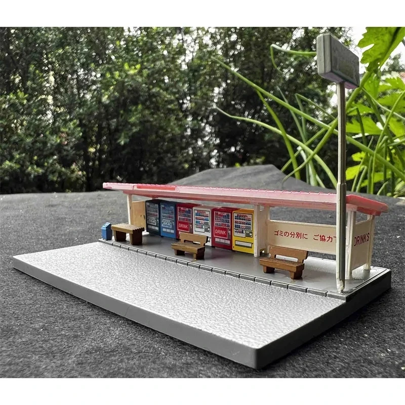 1/144 N Scale Building Model Vending Machine Kiosks Model Train Scene Miniature Collection Sand Table Landscape Assemble Model