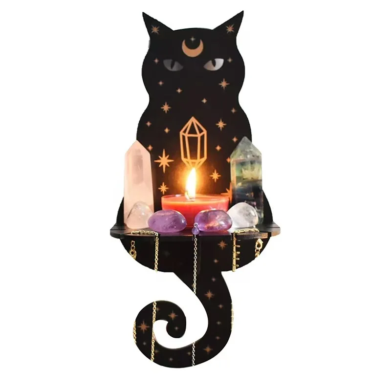 Halloween DIY Katze Silikon Kerze Form Wand montiert Epoxidharz Silikon Kerzenhalter Formenbau Kit einfach zu machen