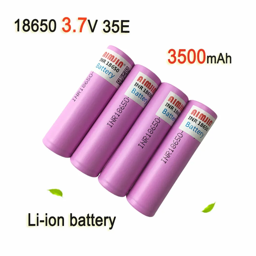 

3.7V 3500mAh 18650 35E Rechargeable Li-ion Battery For Us 18650 Toys, Tools, Flashlight Battery Etc