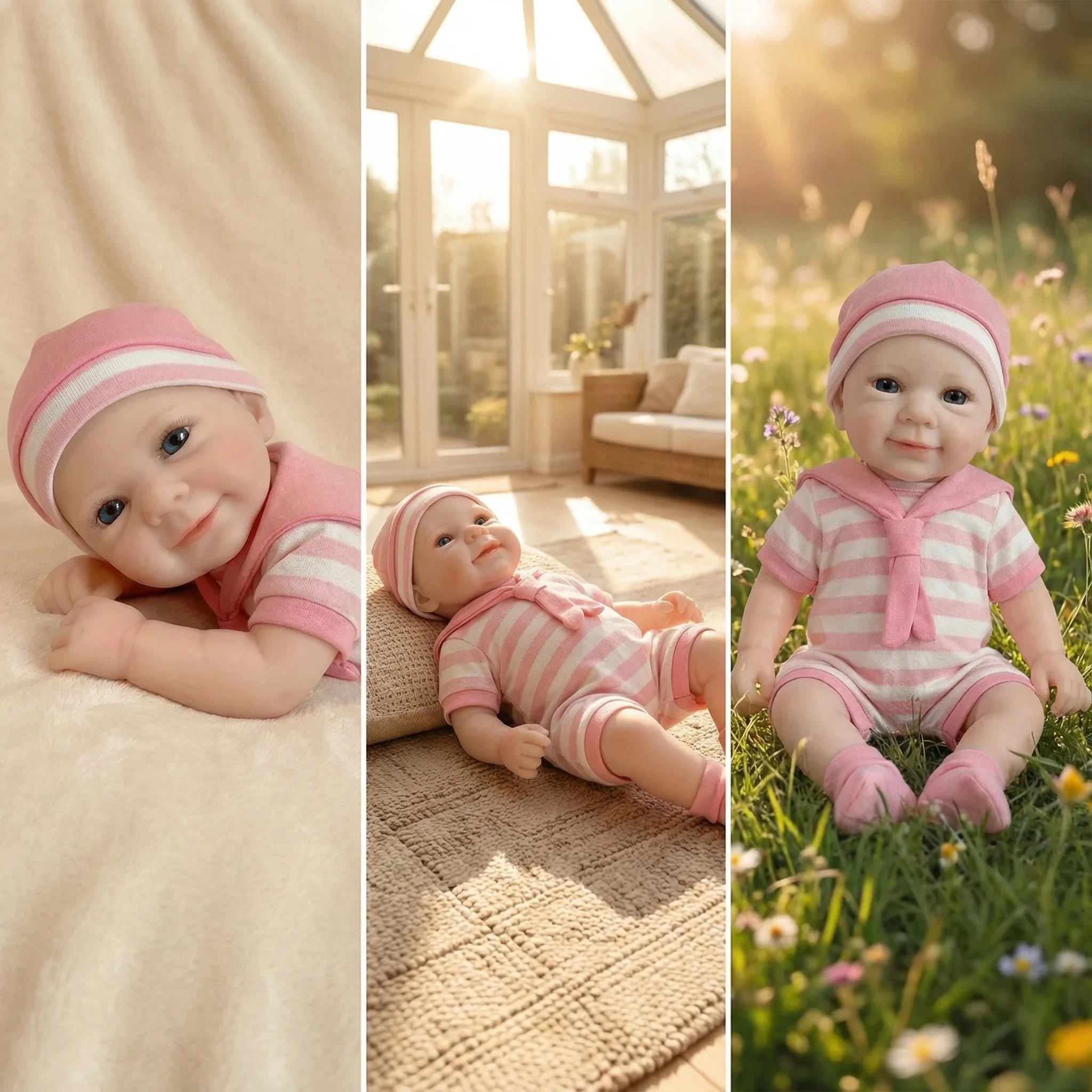 

12-дюймовая гибкая художественная кукла из платинового силикона, модель Premie Baby Felicia, вес 1100 г, улыбающаяся, коллекционная, эластичная, цельная кукла