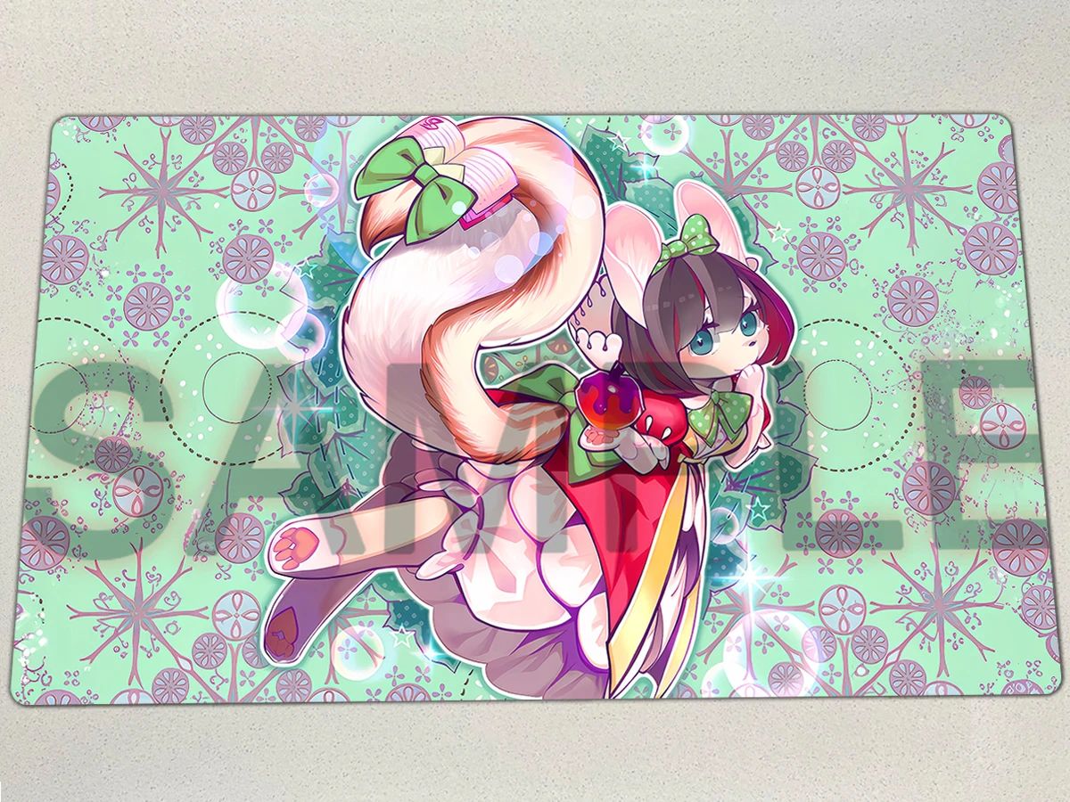 

YuGiOh Playmat Fairy Tail - Snow-Whitei TCG CCG Mat Board Game Duel Pad Trading Card Game Mat Rubber Mouse Pad Free Bag 60x35cm