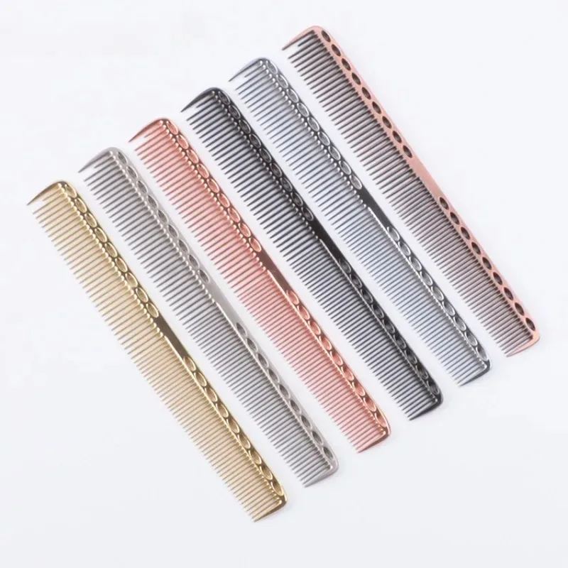 Space Aluminuml Hair Comb Pro Hairdressing Combs расческа для волос Hair Cutting Dying Hair Brush Barber Tools Salon Accessaries