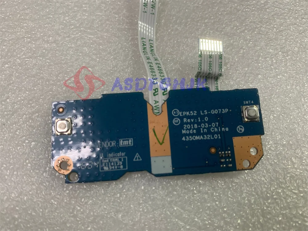 Original high quality L20449-001 ls-g073p FOR HP touchpad board with C 15-da 15-da0012dx (ca410-cb410-cb414  Works perfectly