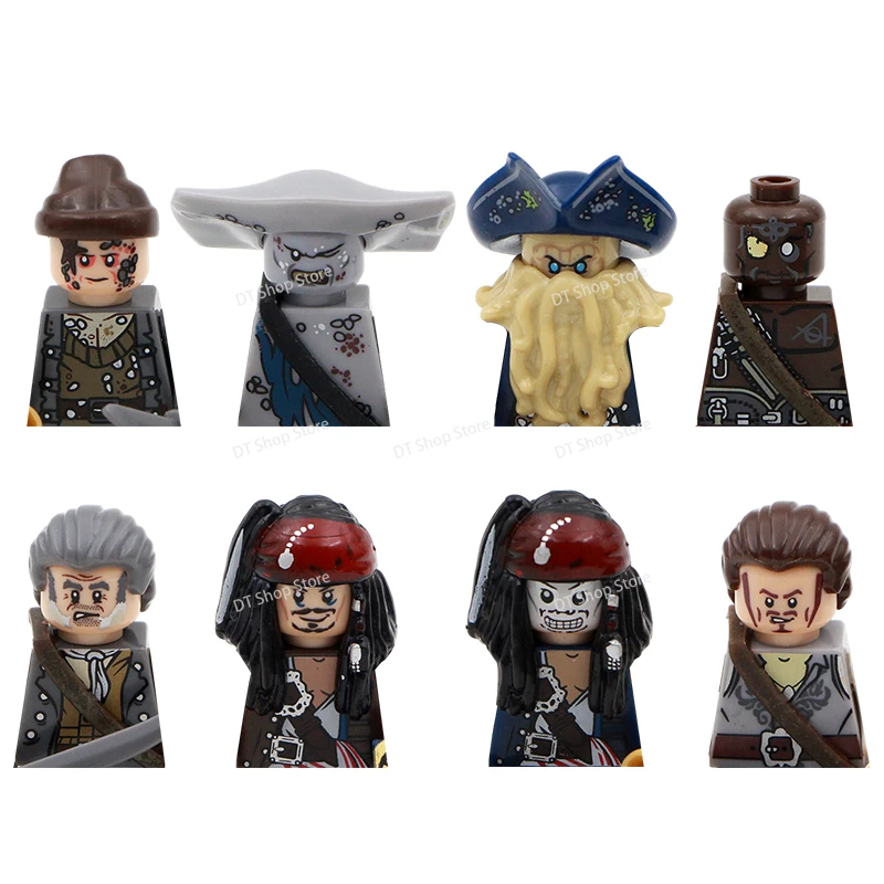 Movie Series Classical Pirates Of The Caribbean Ghost Shark Jack Sparrow Jones Building Blocks Model Educational Bricks Kid Toys