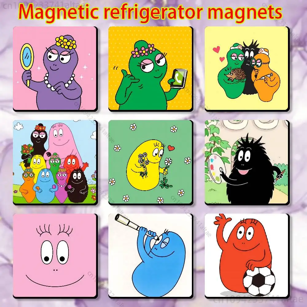 

B-Barbapapa Magnetic Fridge Magnets - No Falling Off, Fit for Refrigerators, All Metal Surfaces,Home Decor