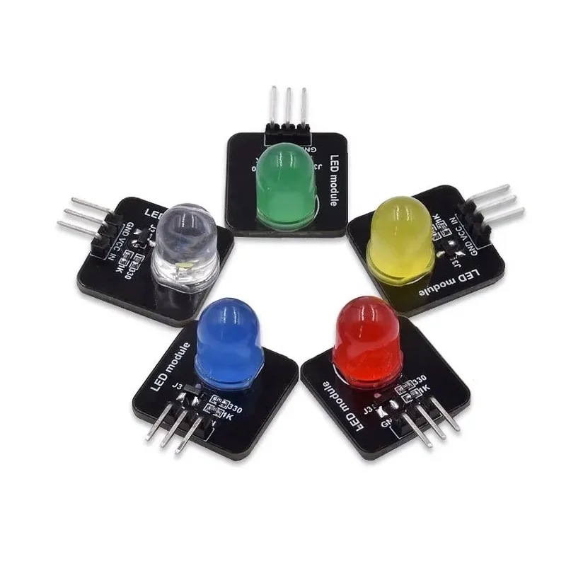 NEW A515 Applicable arduino 10mm LED module luminous sensor red, yellow, green, blue and white variety