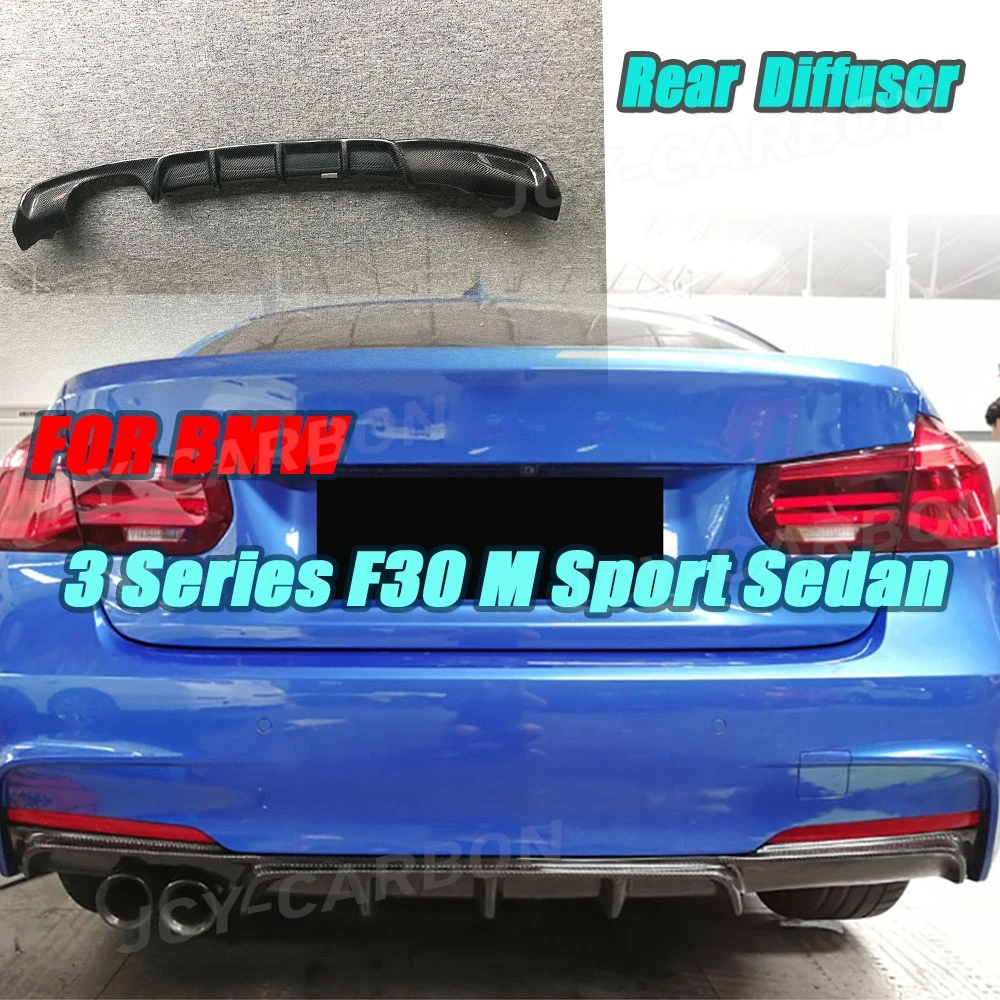 

Задний диффузор JCYECF с карбоновым покрытием для BMW 3 серии F30 M Sport Sedan 2012-2017, ABS, глянцевый черный, задний спойлер