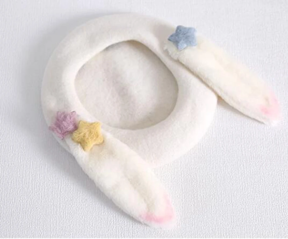 جميل آذان الأرنب قبعة قبعة للنساء الفتيات الدافئة أرنب الكرتون أفخم قبعة الخريف والشتاء قبعات دافئة متعددة الاستخدامات