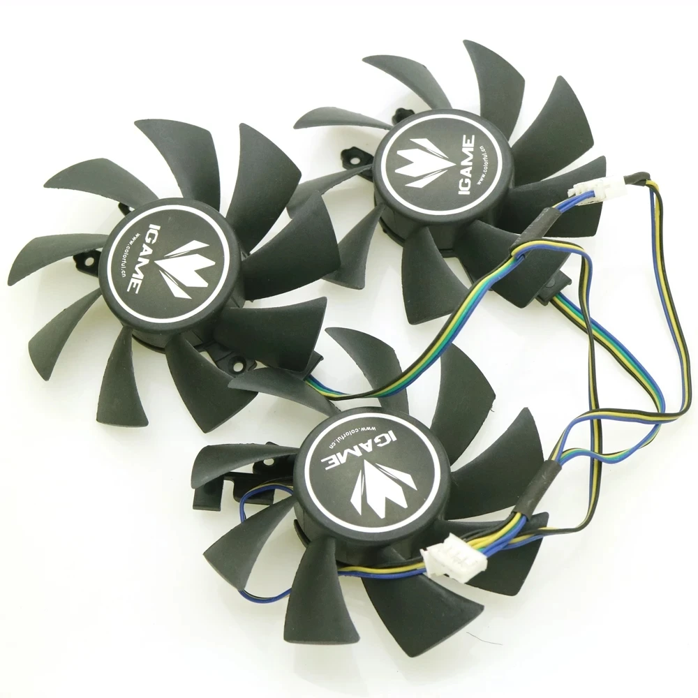 

DC12V 4Wire 4Pin VGA Fan For iGame GTX 1060 GTX 1070 VuLcan U Graphics Card Cooling Fan