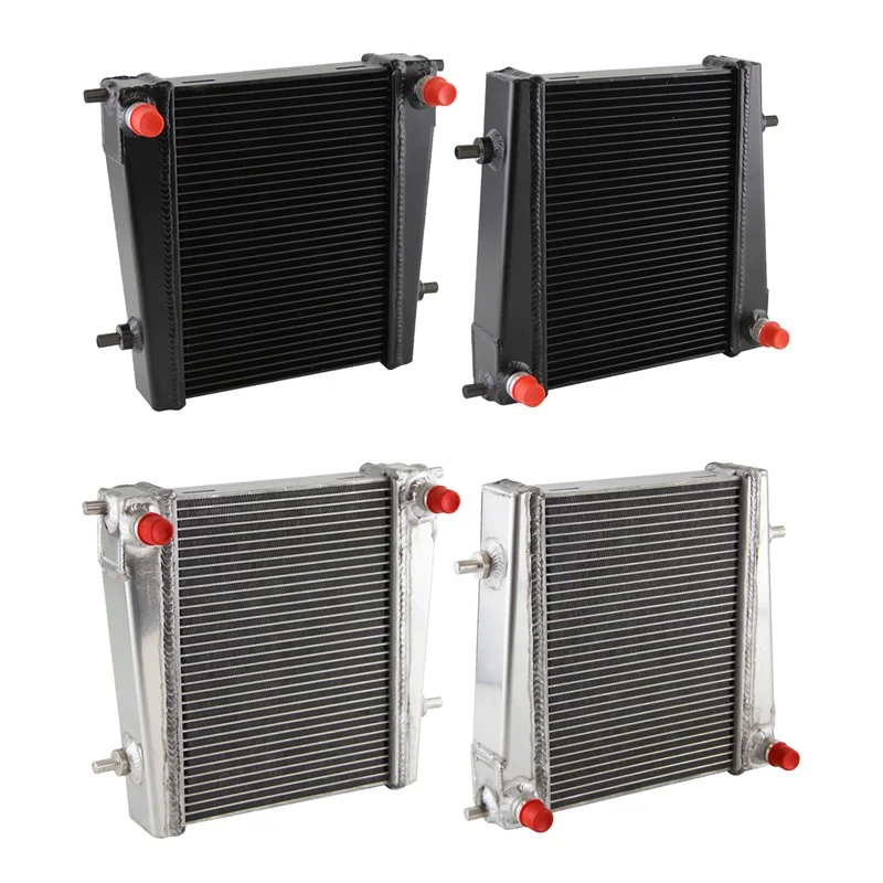 Performance Aluminum Auxiliary Radiators For Toyota Supra GR A90 B58 3.0L 20+ Black/Silver