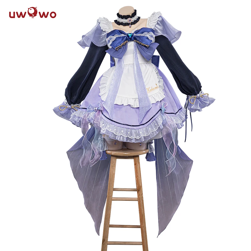 In Voorraad Uwowo Kokomi Cosplay Meid Jurk Genshin Impact Cosplay Meid Halloween Kostuums Kunstenaar Exclusieve Cosplay Vrouwen Outift